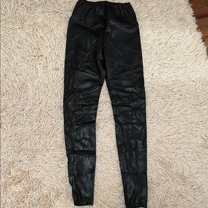 Aritzia Black Faux Leather leggings